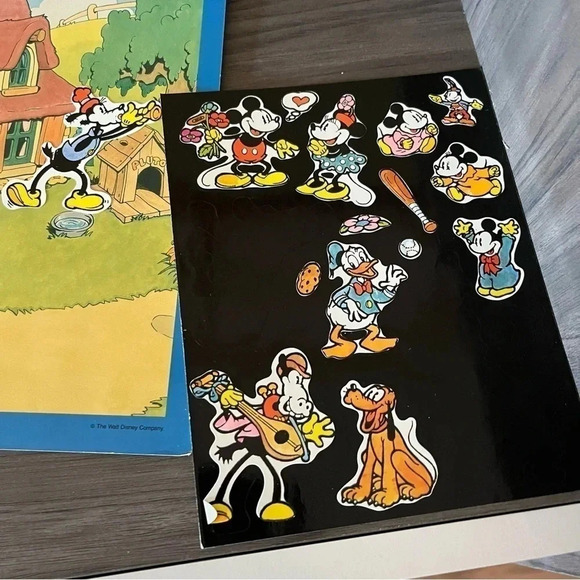 Vintage Barney, Mickey, Winnie the Pooh Colorforms Playset Book 1993 lot of 3 - Picture 13 of 13
